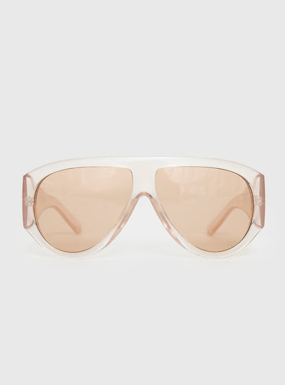 Porschia Sunglasses Clear / Amber