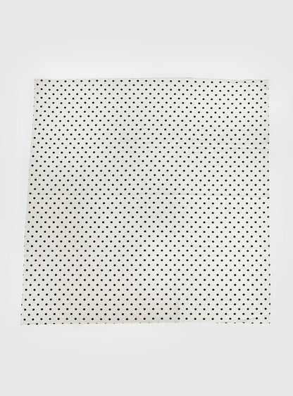 Nellie Scarf Cream Polka
